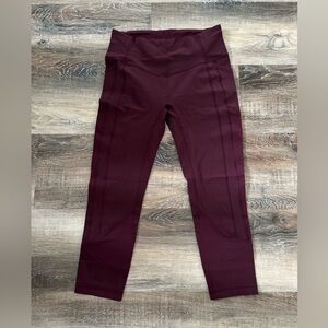 Lululemon Purple Cropped Leggings